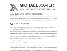 Tablet Screenshot of michaelxavier.net